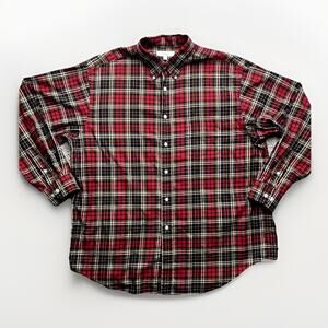 Turnbury Plaid Button Down Shirt Mens XL Cotton Dress Super Soft Flannel Lumber